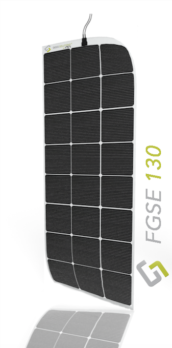 Semi-flexible photovoltaic panel FGSE 130L double-sided